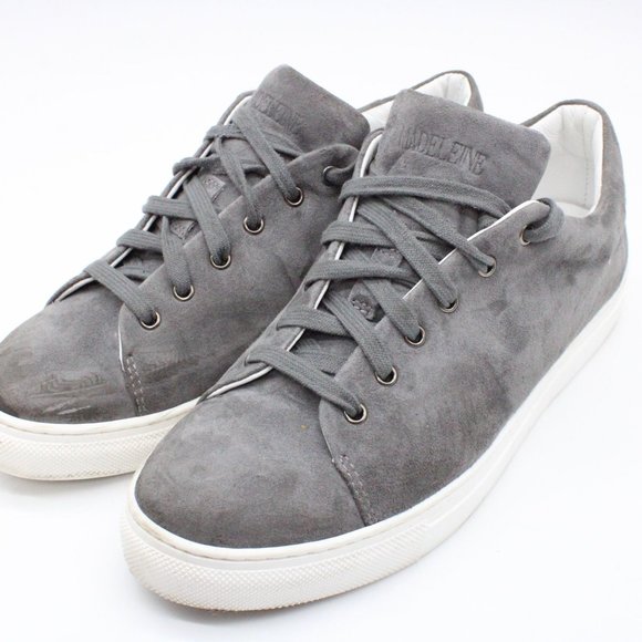 Madeleine Other - Madeleine Shoes Sneakers Mens Gray Suede Leather Lace up Made In Italy Size 10